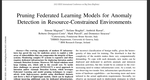 Pruning Federated Learning Models for Anomaly Detection in Resource-Constrained Environments